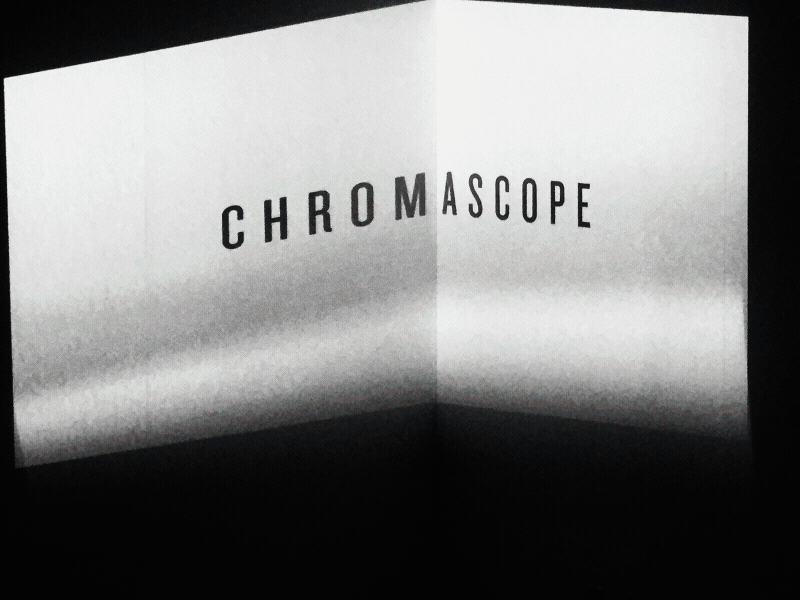 Chromascope design experiment glass projection type