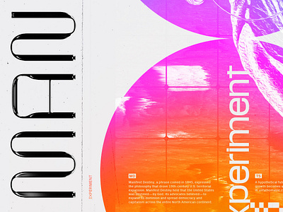 Manifest Destiny collage design digital experiment graphic poster design psoter type typogaphy