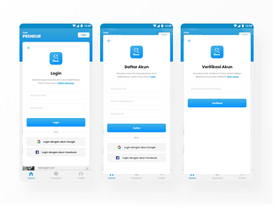 account registration - mobile app app design ui uiux apps redesign ux