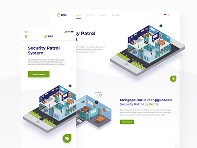 Security Patrol System - Landing Page app design ui uiux apps redesign ux web website