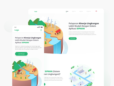 SIPKAN - Landing Page app design ui uiux apps redesign ux web website