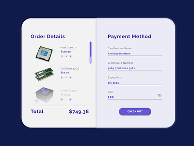 Daily UI 002 - Credit Card Checkout