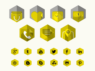 Bonnie Icon Set hexagons icon