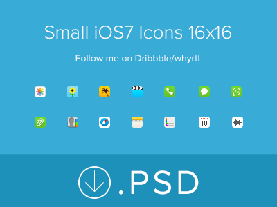 Small iOS7 icons call contact flat icon ios7 ipad iphone message note photo psd voice