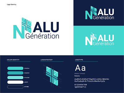 ALUM N Génération branding design illustration logo logodesign vector