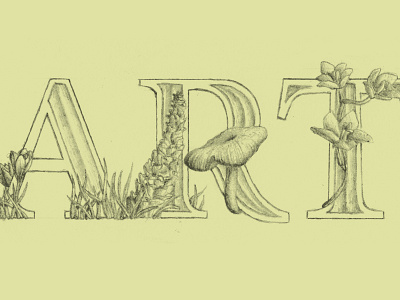 Earth Day art day earth earth day floral handlettering nature plants typography