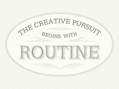 The Creative Pursuit lettering type