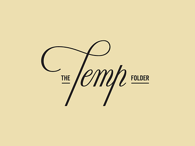 The Temp Folder lettering script