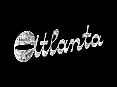 Atlanta Sketch atlanta lettering reverse contrast script type