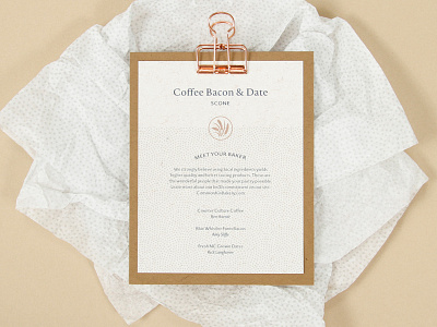 Common Kin Bakery Pastry Label