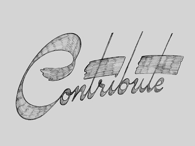Contribute contribute creative south cs17 handlettering lettering reverse contrast script type