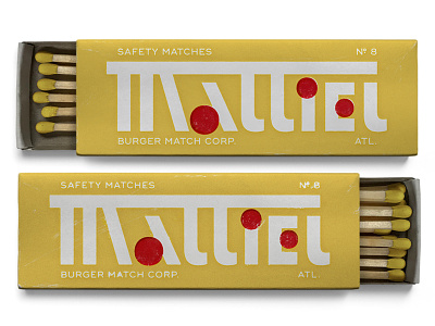 08. Mattiel by Mattiel art deco atlanta matchbox matches mattiel new york type typography
