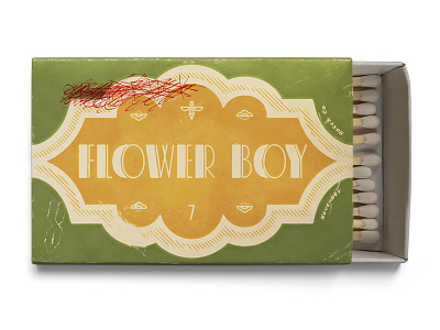 07. Flower Boy by Tyler the Creator bee flower flower boy icon illustration match box matchbox matches tyler the creator