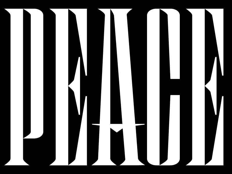 Peace serif black 800x600 01