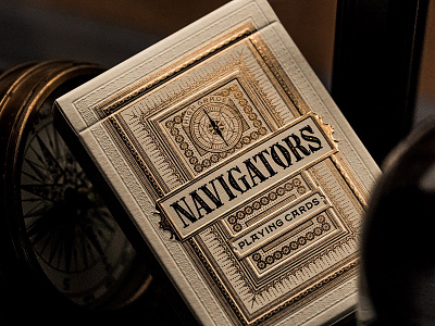 Navigators are now available! custom font embossing gold gold foil illustration lettering mattymatt playing cards type type design typography
