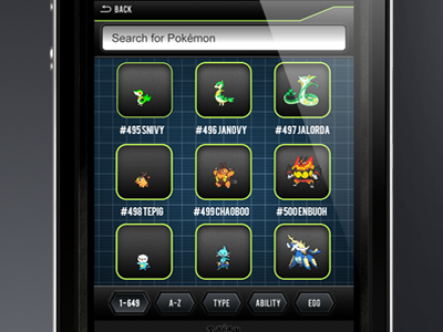 My Pokemon app design ios iphone pokemon texture ui