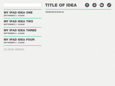 Ideas ver.2 design idea ipad ui