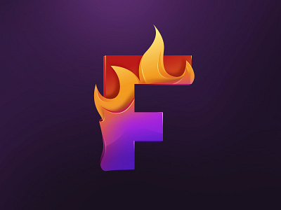 F colors experiment f fire letter type