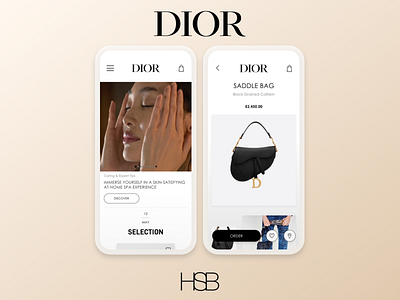 Dior UI Concept 100daysofui app concept dior fashion app