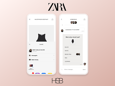 Zara UI - Group Shopping Concept 100daysofui app fashion app groupshopping zara