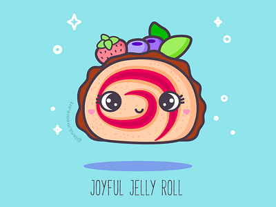 ABC sweets: Joyful Jelly Roll abc alphabet cute design flat illustration vector