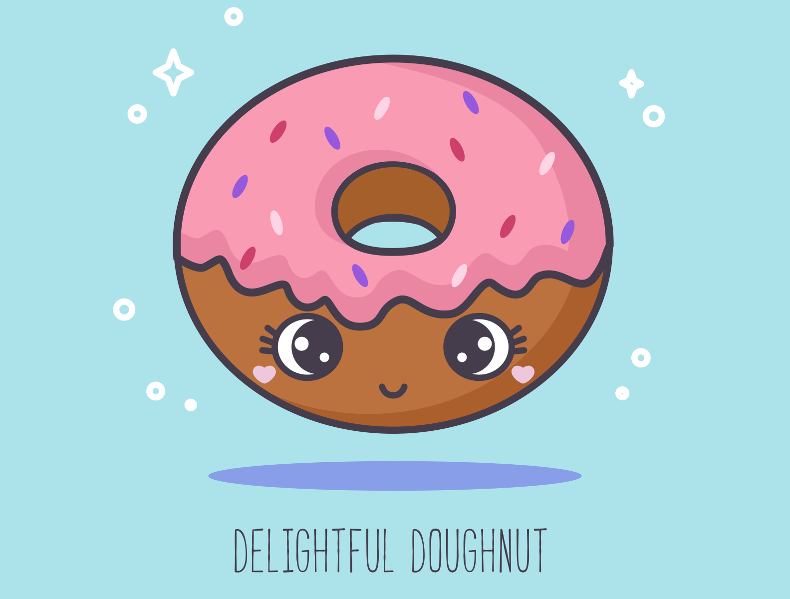ABC sweets: Delightful Doughnut by Lana on Dribbble