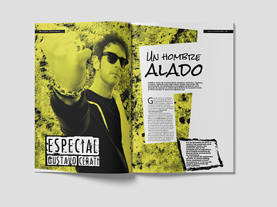 Revista, especial Gustavo Cerati adobe indesign argentina character design designer diseño editorial editorial editorial design latin america latinoamerica rock and roll