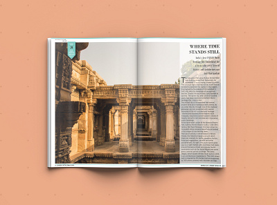 Magazine Spread 1 - Ahmedabad adobe adobeillustator ahmedabad camera city editing grid gujarat heritage heritagecity illustrator indesign layoutdesign layouting magazine magazine spread photography travel travelmagazine wanderer