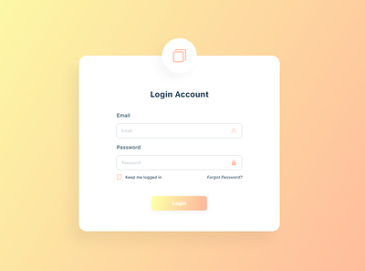 Simple Login With Gradient Background account adobe xd app appdesign design gradient design login ui ux