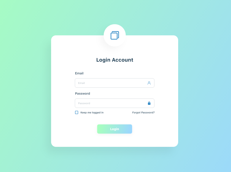 Dribbble - Simple Login UI.png by Talat Sethar