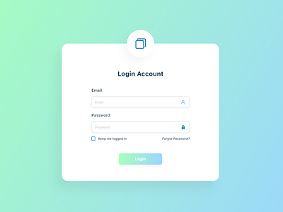 Simple Login Page UI With Gradient Background by Talat Sethar on Dribbble