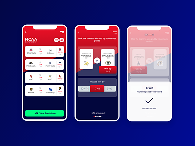 Another variation of Game Prediction App Concept adobe xd app appdesign dailyui design typography ui ux