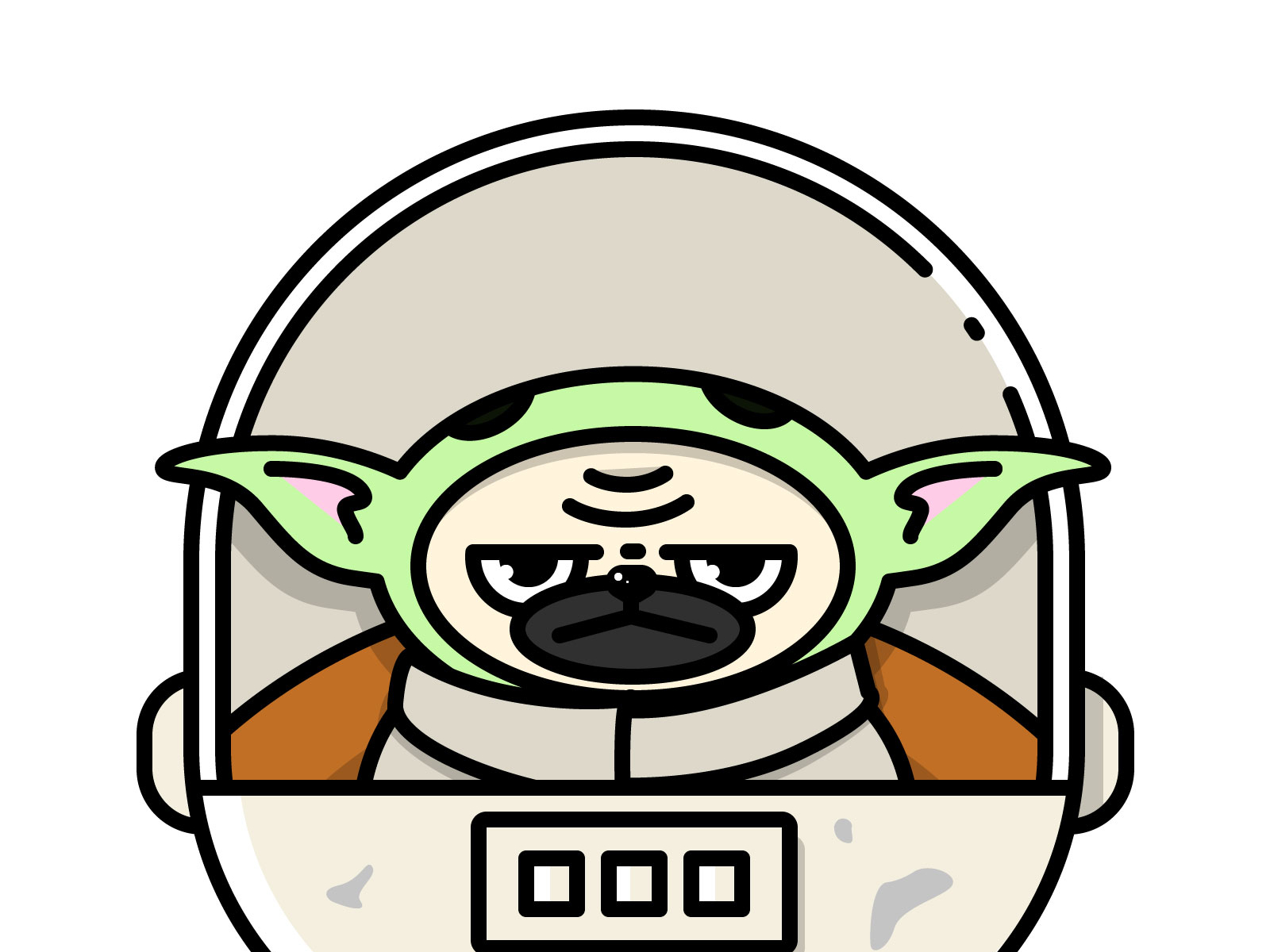 Baby yoda was so fun to draw. :) normally I don't do any non animal but  he's close enough to a pug, chihuahua right? XD. : r/yoda