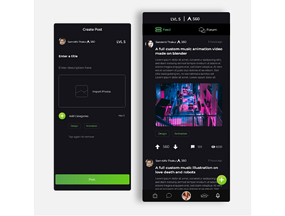 Dark theme adobe adobe xd app app design application design minimal ui ui website ux