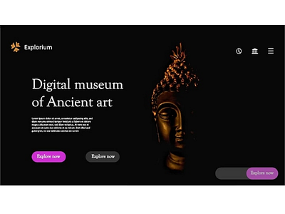 Website for digital museum ui website