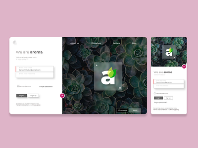 Dribbble - Reyna Login Screen.png by Sakthi Ram