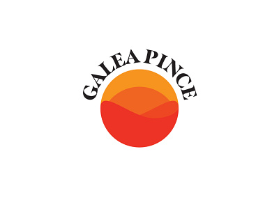 "Galea Pince" Galea winery logo design branding design logo sunset logo wine winery