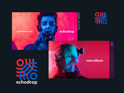 Echodrop branding & identity brand branding branding and identity festival graphic design logo logo design logomark logotype music record label sound visual identity