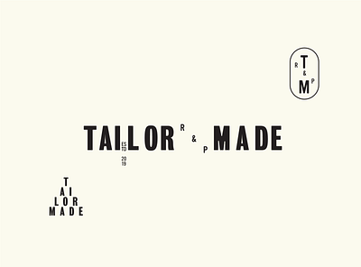 Tailor Made branding design logo