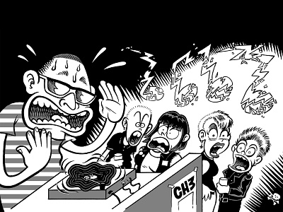 Rev. Norb - Razorcake #113 cartoon ch3 comic art dj illustration lowbrow publishing punk razorcake rock