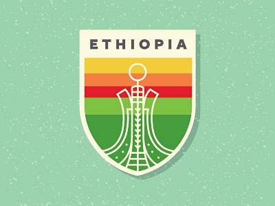 Ethiopia Shield ethiopia illustration martyrs monument shield skate or die vector