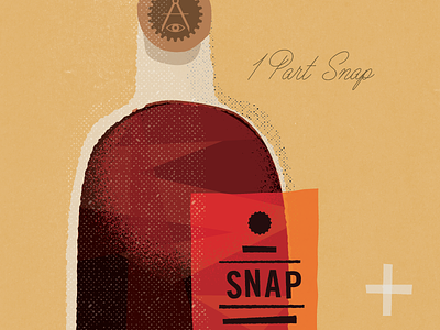 One Part Snap alcohol art in the age ballpoint drinks geometric hand done illustration loose philadelphia snap
