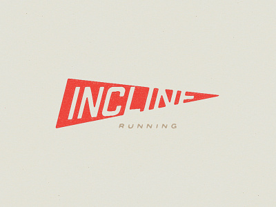 Incline Running incline logo pennant runnning