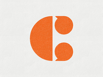 What do you C? c geometric letter speech bubble typography