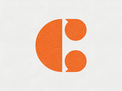 What do you C? c geometric letter speech bubble typography