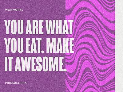 You are what you eat. Make it awesome. asian takeout packaging philadelphia restaurant wiggles wokworks