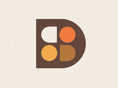 S + D branding geometric icon identity logo mid century typography