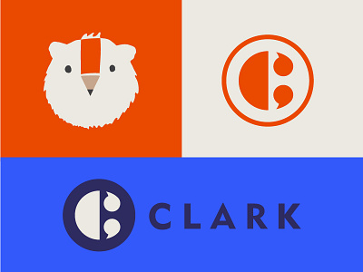 Clark Identity bear branding c identity illustration pencil teachers tutors typography