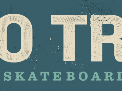 Wood Pusher blue green header skateboarding tan texture typography vector wood