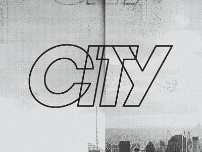 Reppin city italic typography